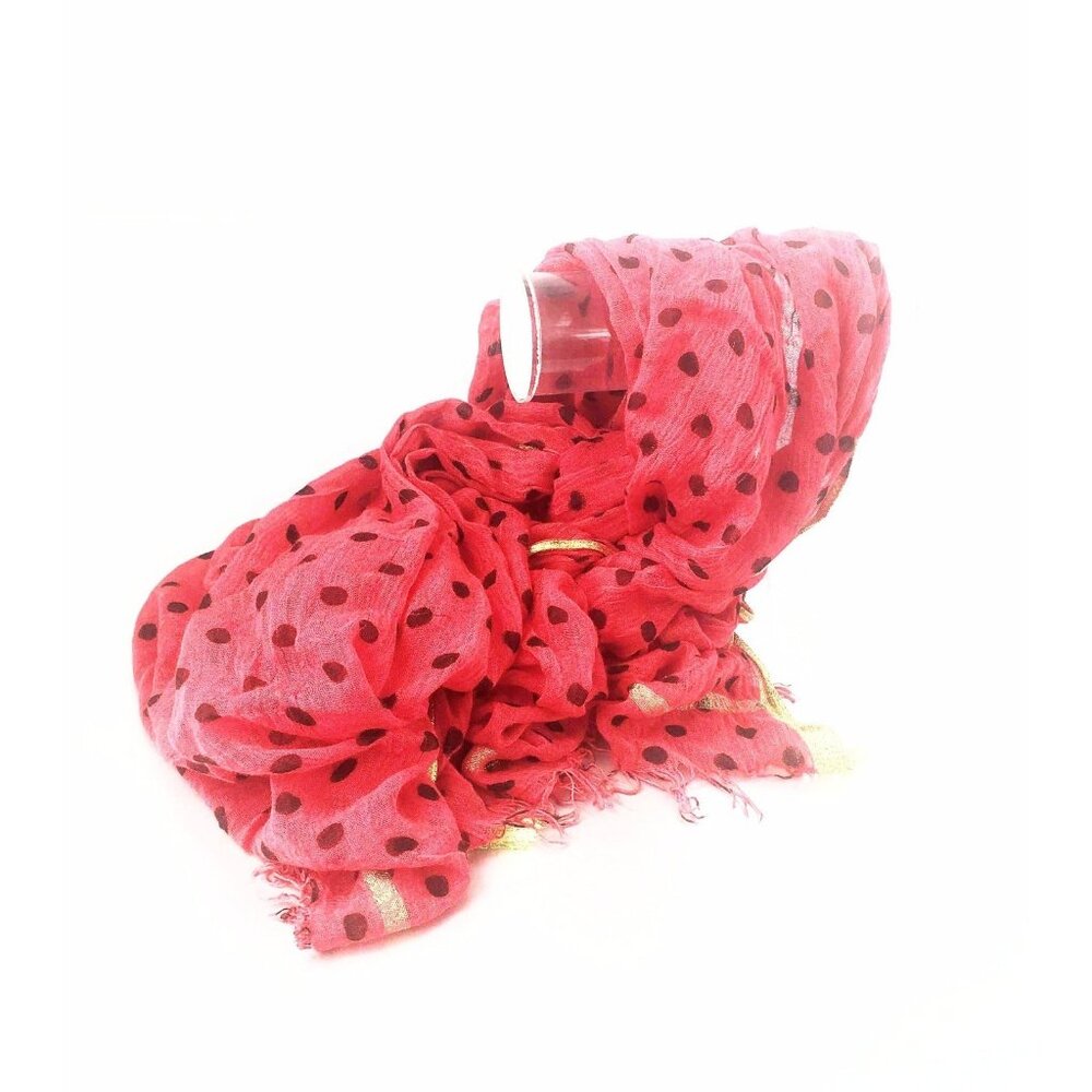 Vintage Large Polka Dot Scarf Accessory